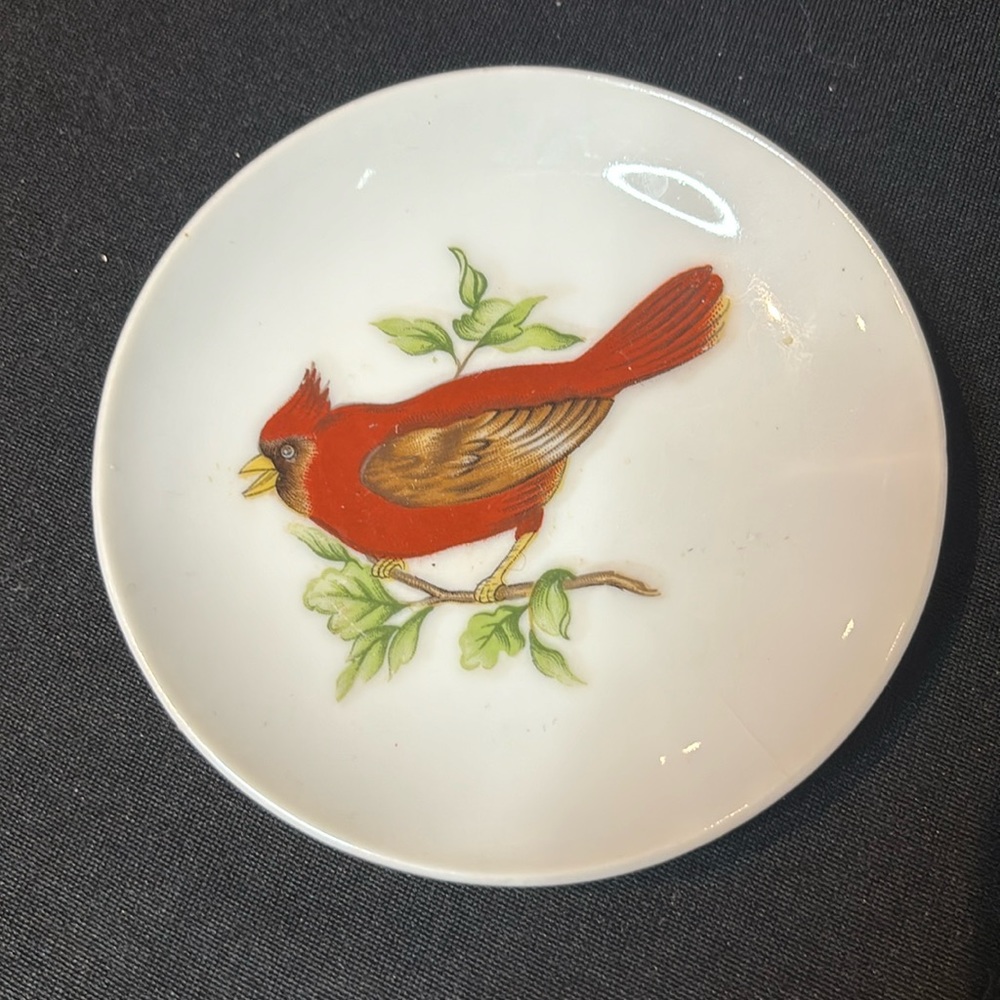 Vintage cardinal plate